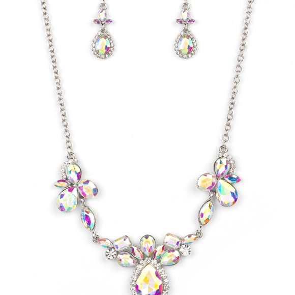 Paparazzi Intergalactic Multi Necklace: Empire Diamond Exclusive - Picture 4 of 4